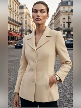 Tribal Wool n Cashmere Classic Blazer Vintage NWOT